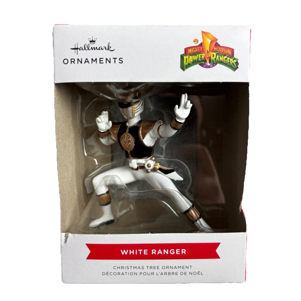 NEW 2025‎ HALLMARK ORNAMENTS MIGHTY MORPHIN POWER RANGERS WHITE RANGER